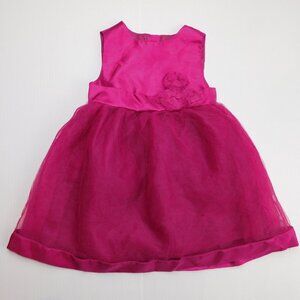 Gymboree Easter Holiday Dress Tulle Skirt Fuchsia Pink  Girls 6-12 Months